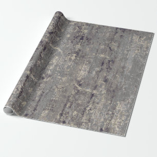 Vintage-Antik-Abstrakt-Beige-Grau Geschenkpapier