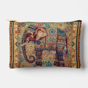 Vintage-, Antik-Elefanten-Motiv Kunst-Accessoire P Zubehörtasche