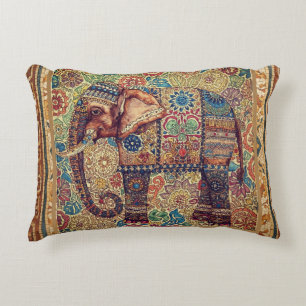 Vintage-, Antik-Elefanten-Motiv-Kunst Dekokissen