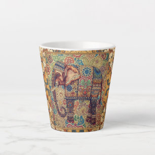 Vintage-, Antik-Elefanten-Motiv-Kunst Milchtasse