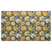 Vintage, antik gelbe Mohnstoffe Stoff (Yard (91,4 cm))