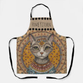 Vintage-, Antik-Katze und Motivmuster Schürze (Vorderseite)