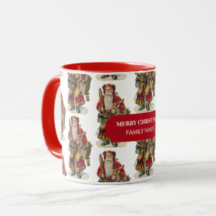 Vintage Antik Weihnachtsmann Santa Claus Benutzern Tasse