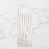 Vintage antikbraun-weiße GolfFundraiser Flaschenanhänger (Rückseite)