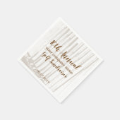 Vintage antikbraun-weiße GolfFundraiser Serviette (Ecke)