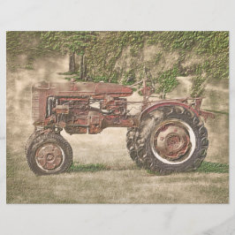 Vintage antike alte rustikale Landhaus Traktor