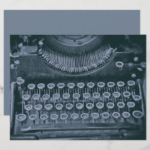 Vintage antike Asche Grau Rustikale Schreibmaschin