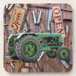 Vintage antike Bauerntrappe Vintage Werkzeuge Getränkeuntersetzer