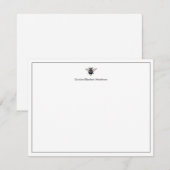 Vintage antike Biene Minimal Personalisiert Mitteilungskarte (Vorne/Hinten)