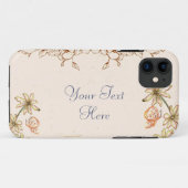 Vintage antike Blume Case-Mate iPhone Hülle (Rückseite (Horizontal))