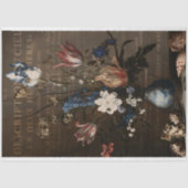 Vintage antike Blumendekoupage Seidenpapier (Vorderseite)