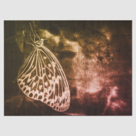 Vintage antike, braune Schmetterlinge Kunst Seidenpapier