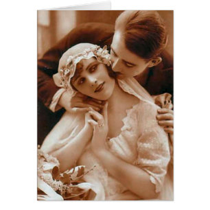 Vintage antike Braut und Groom Romantische Geschen