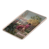 Vintage antike Cannes Reiseanzeige in Frankreich Magnet (Linke Seite)
