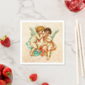 Vintage antike Cherub Angels Illustration Serviette (Beispiel)
