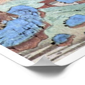 Vintage antike chinesische Kunst Poster (Ecke)