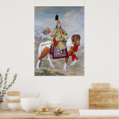 Vintage antike chinesische Kunst Poster (Küche)