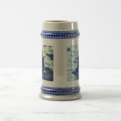 Vintage antike Delft Blue Tile - Windmühle Bierglas (Mittel)