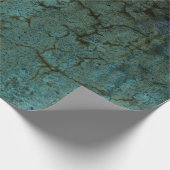 Vintage antike dunkelgrüne Grunge Textur Geschenkpapier (Ecke)