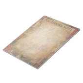 Vintage antike elegante blumengeschmückte abstrakt notizblock (angewinkelt)