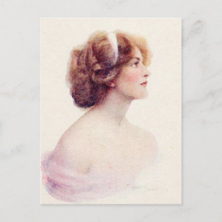 Vintage Antike Flappers, Portraits of Women, Postkarte