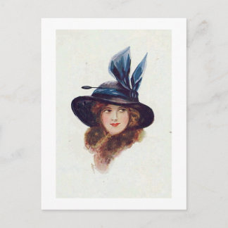 Vintage Antike Flappers, Portraits of Women, Postkarte