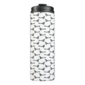 Vintage antike Flugzeuge CUSTOM HINTERGRUNDFARBE Thermosbecher (Vorderseite)