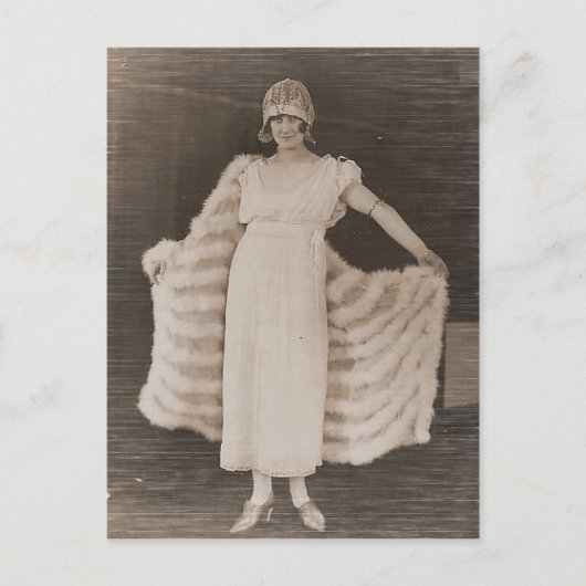 Vintage antike Fotografien Portraits von Flappers Postkarte (Vorderseite)