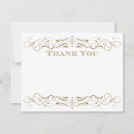 Vintage antike Goldhochzeit Blühend Mitteilungskarte (Vorderseite)