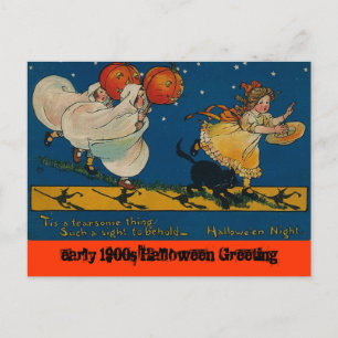 Vintage antike Halloween-Postkarte Postkarte