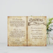 Vintage antike Hochzeitsfeier Vorlagen (Stehend Vorderseite)