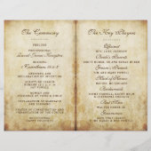 Vintage antike Hochzeitsfeier Vorlagen (Rückseite)