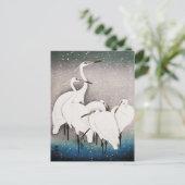 Vintage antike Holzblöcke im Schnee Postkarte (Stehend Vorderseite)