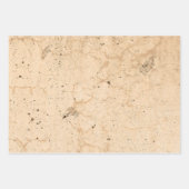 Vintage antike Hütte mit Beige Geschenkpapier Set (Vorderseite)