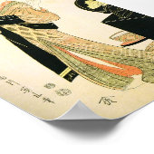 Vintage antike japanische Kunst Poster (Ecke)