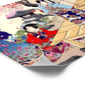 Vintage antike japanische Kunst Poster (Ecke)