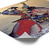 Vintage antike japanische Kunst Poster (Ecke)