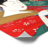 Vintage antike japanische Kunst Poster (Ecke)