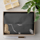 Vintage antike japanische Vogelkunst Seidenpapier (Geschenk)