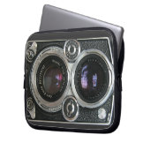 Vintage antike Kamera-Kasten-Abdeckung Laptopschutzhülle (Vorderseite Links)