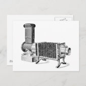 Vintage antike Kamera Postkarte (Vorne/Hinten)