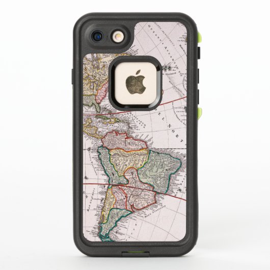 Vintage antike Karte Amerikas Circa 1746 (Rückseite)