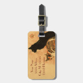 Vintage antike Katzen Theophile Steinlen Tiere Gepäckanhänger (Vorderseite vertikal)