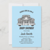 Vintage, antike Kinderdusche Einladung (Vorderseite)