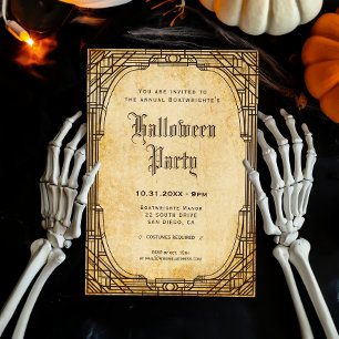 Vintage-antike klassische Halloween-Party Einladung