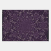 Vintage antike Lila Abstrakte Elegante Geschenkpapier Set (Vorderseite 2)