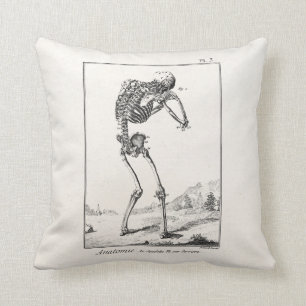 Vintage antike menschliche Skeleton medizinische Kissen