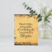 Vintage Antike mit Liebe Zitat Hochzeit Ankündigungspostkarte (Stehend Vorderseite)