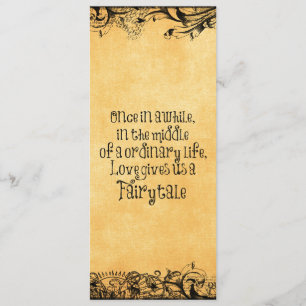 Vintage Antike mit Liebe Zitat Hochzeit Einladung