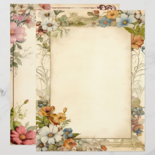 Vintage antike Mülleimer-Zeitschrift (Vorne/Hinten)